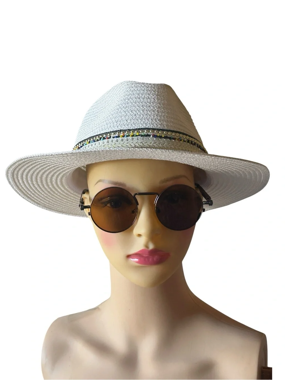 Retro Round Alloy Exposed Spring Loaded Shades Sunglasses